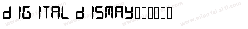 digital dismay字体转换